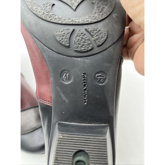 Remonte Dorndorf Lace Back Zip Ankle Boots Black Grey Red Wine Size 41 EU - Picture 8 of 10